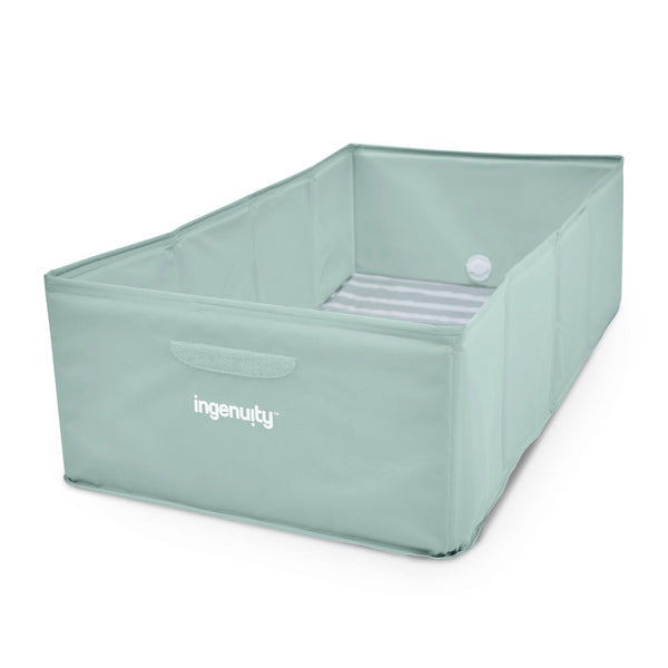Ingenuity TuckAway Toddler-Friendly Travel Tub, Green F1