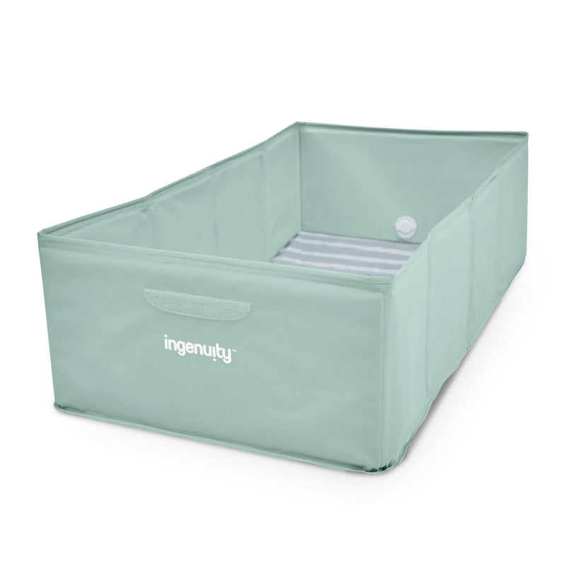 Ingenuity TuckAway Toddler-Friendly Travel Tub, Green F1
