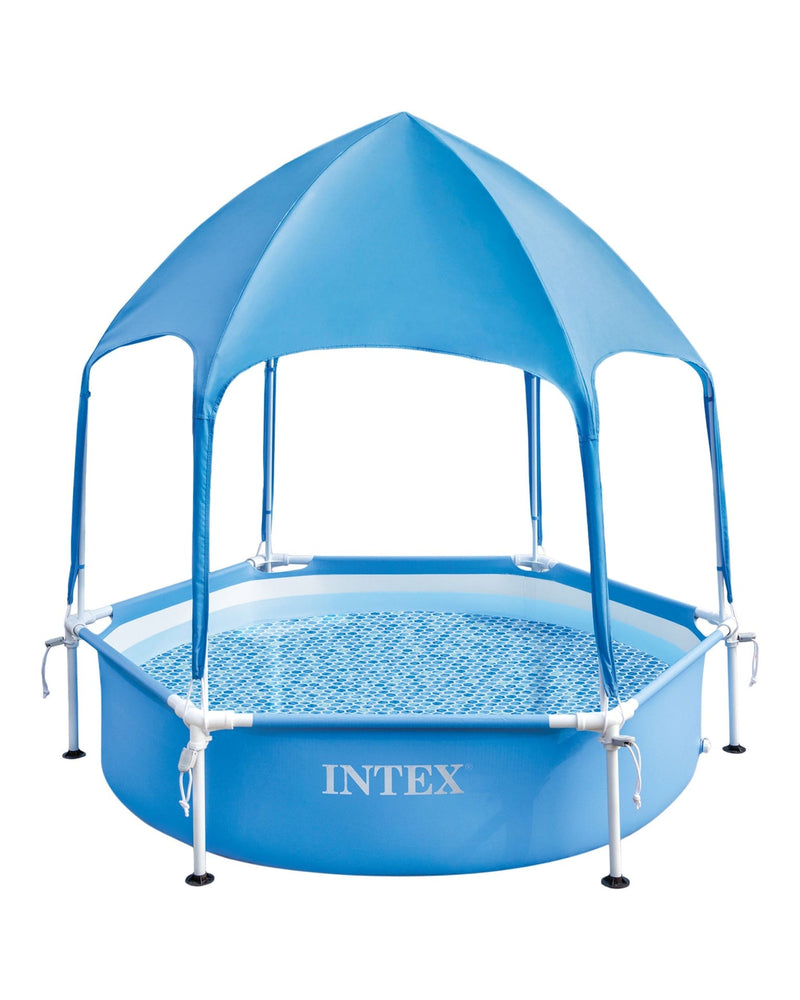 Intex 6-ft x 15-in Canopy Metal Frame Wading Pool U3
