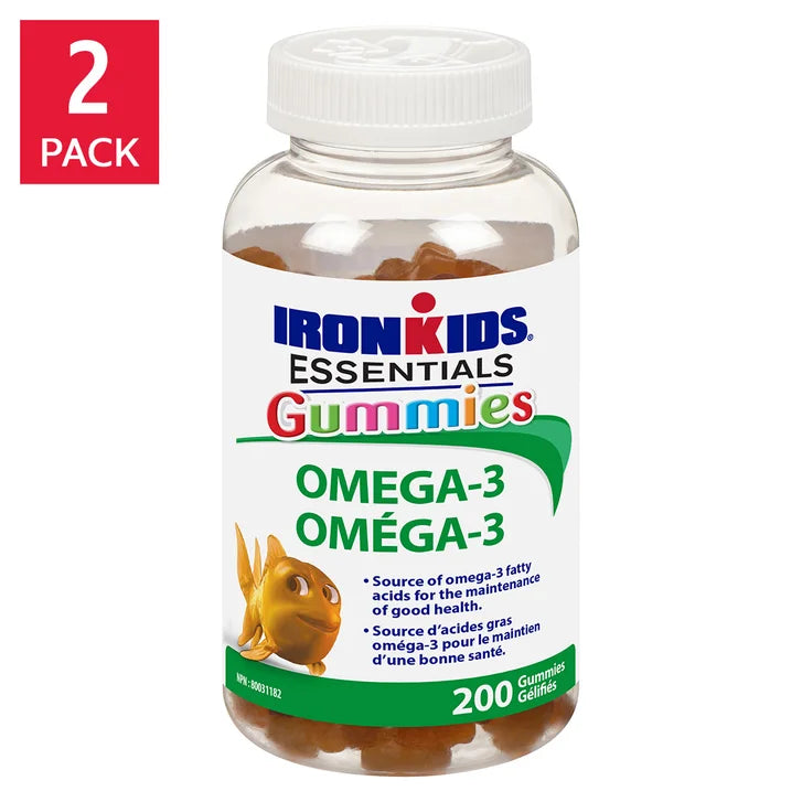 IronKids Essential Omega-3 Gummies, 2 x 200 gummies Y0