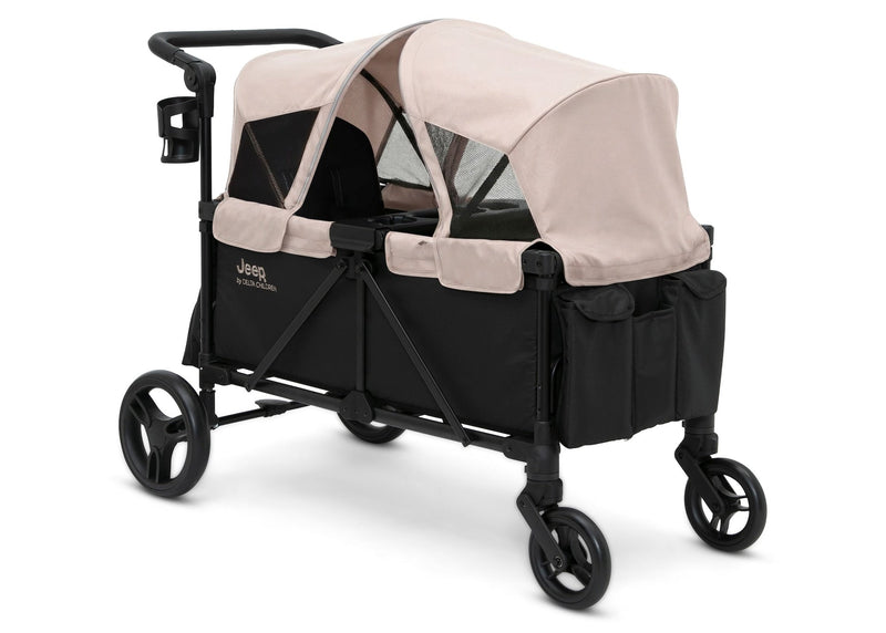 Jeep Evolve Stroller Wagon by Delta Children, Black/Tan I1