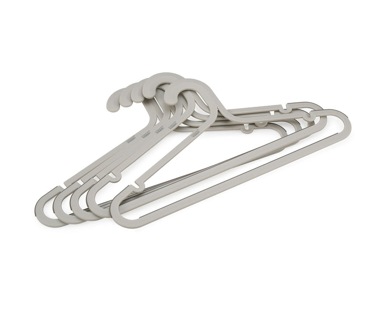 Joseph & Joseph Orderly Anti-Tangle Anti-Slip Garment Hangers, Ecru, 5-pk Q0