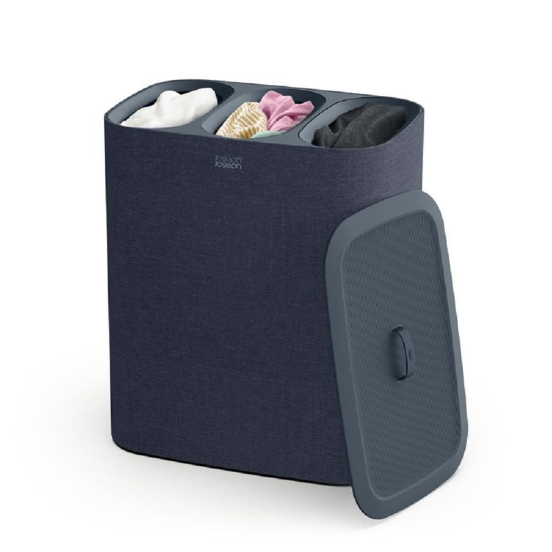 Joseph & Joseph Tota Trio Laundry Hamper Separation Basket, Black, 90-L R4
