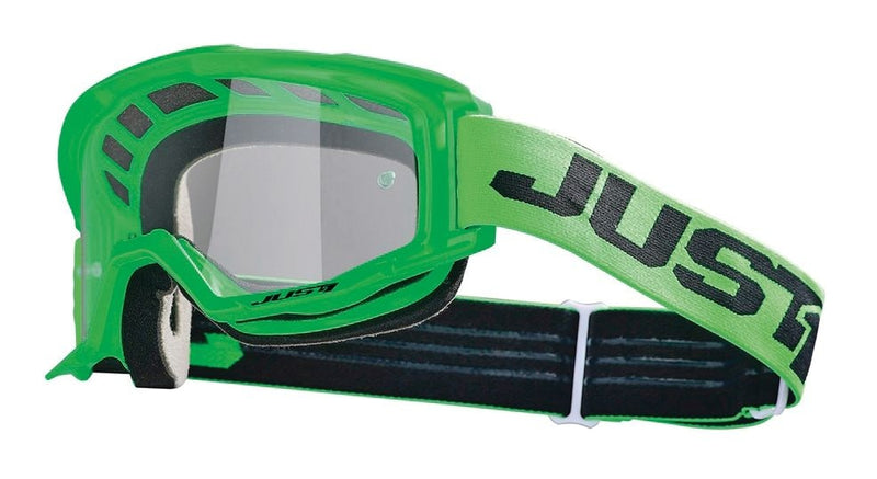Just1 Vitro Powersports Anti-Fog Scratch-Resistant Goggles, Fluorescent Green J6