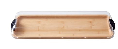 Kamenstein Build-A-Board Divided, Stained Bamboo, 7 x 22-in M4