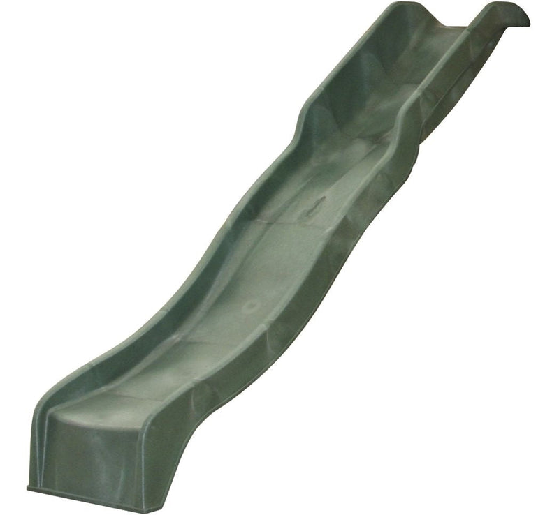 KidKraft Outdoor Plastic Wave Slide, Green, Ages 3 -10 D3