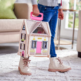 KidKraft Tote-ables Cottage Doll House Playset for Kids, Includes Doll, Ages 3+
