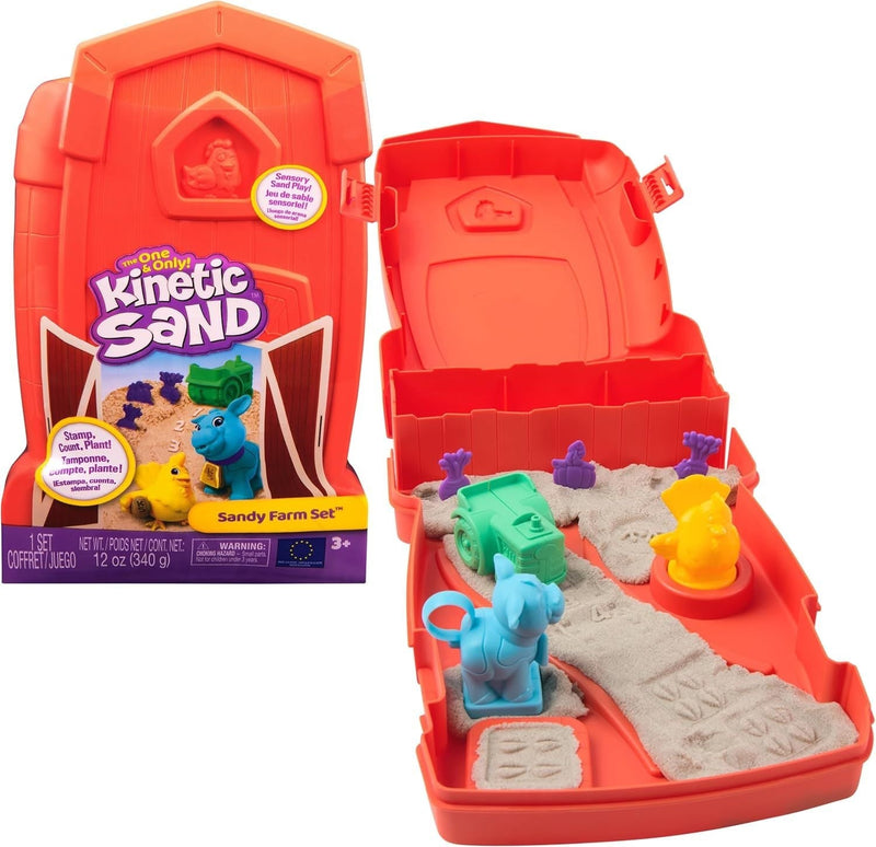 Kinetic Sand Single-Colour Sandy Farm Set for Ages 3+ J3