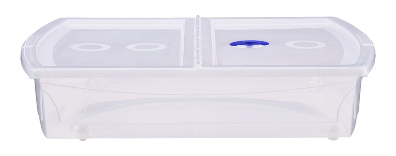 KIS Shallow Under-the-Bed Storage Tote with Wheels X1