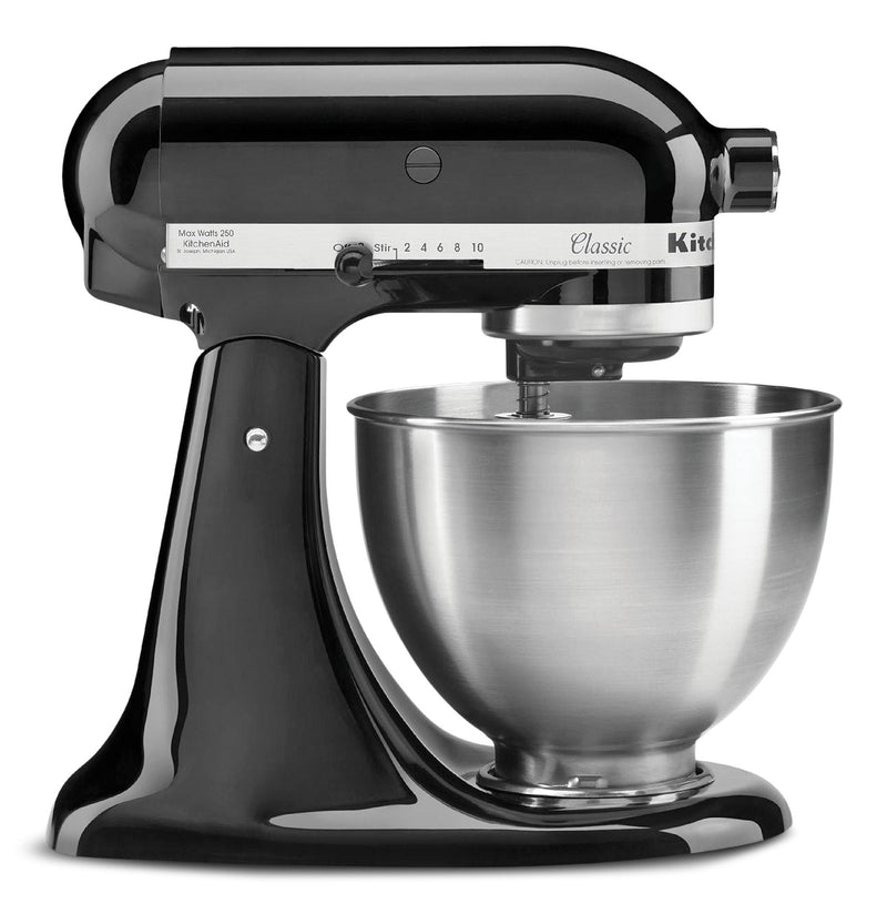 KitchenAid 4.5 Quart Classic Series Tilt-Head Stand Mixer, Onyx Black D5