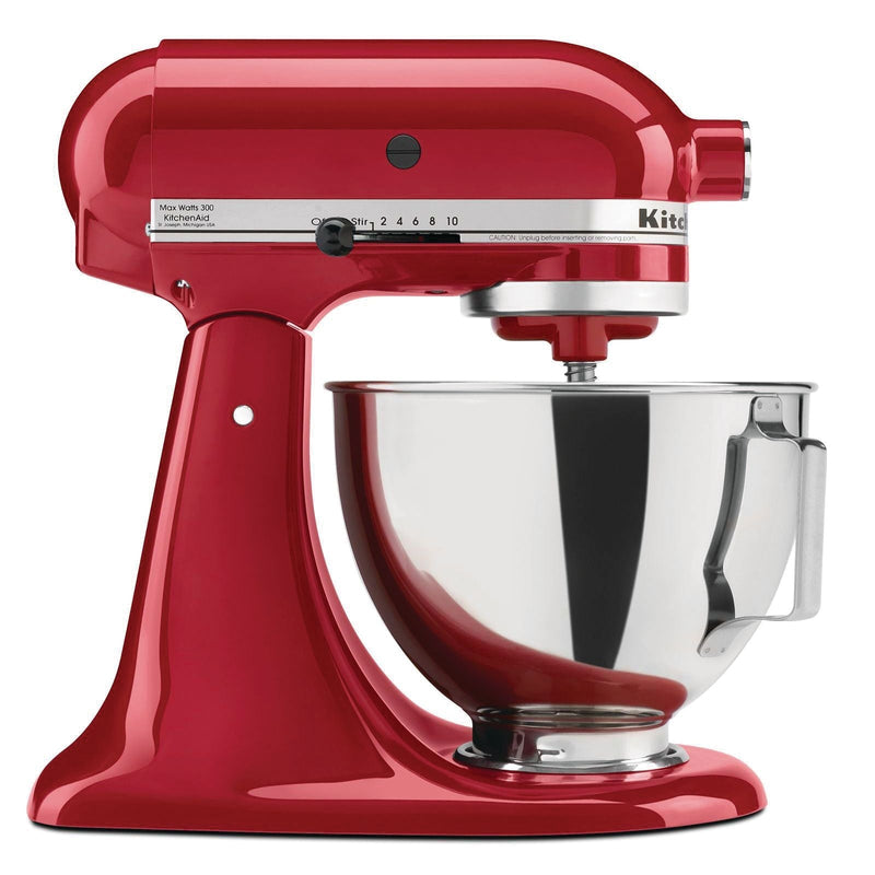 KitchenAid 4.5 Quart Tilt-Head Stand Mixer with 10 Speeds, Empire Red E5