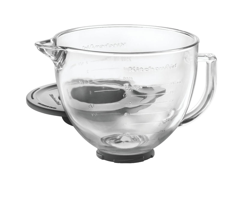 KitchenAid Artisan Tilt-Head Stand Mixer Bowl with Measurement Markings & Lid, 5qt O4