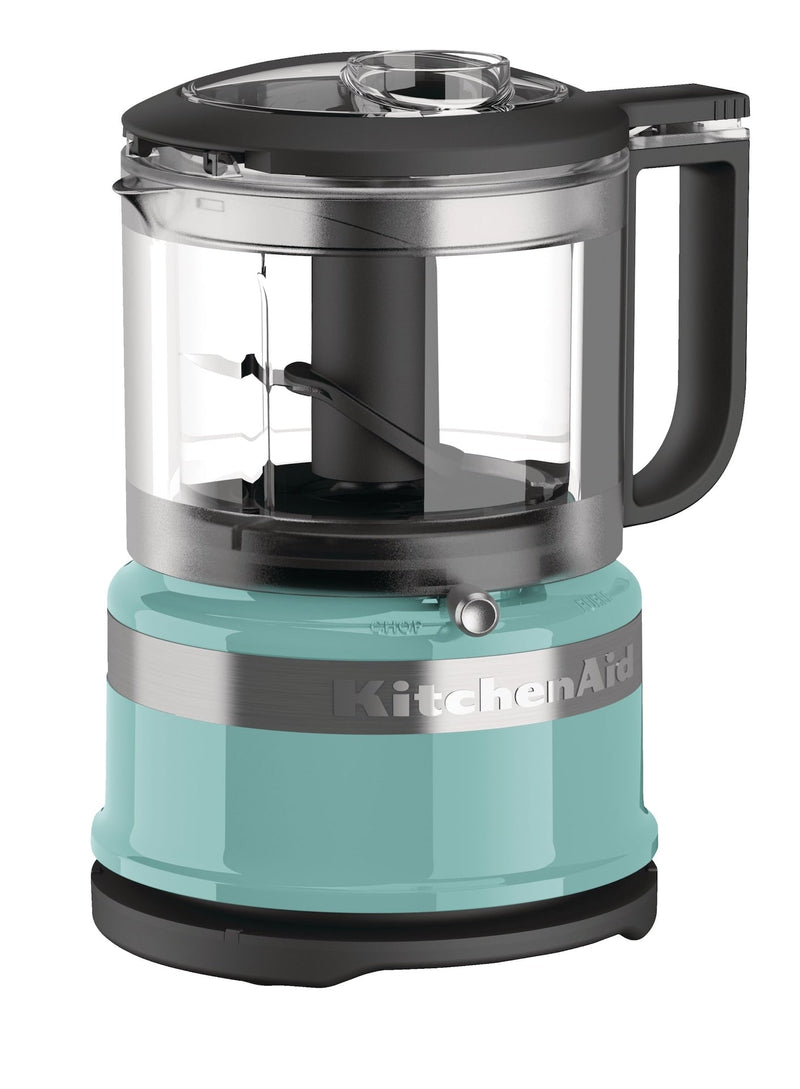 KitchenAid Compact 3.5 Cup Food Chopper/Mini Food Processor with Dishwasher Safe Parts, Aqua Sky L0