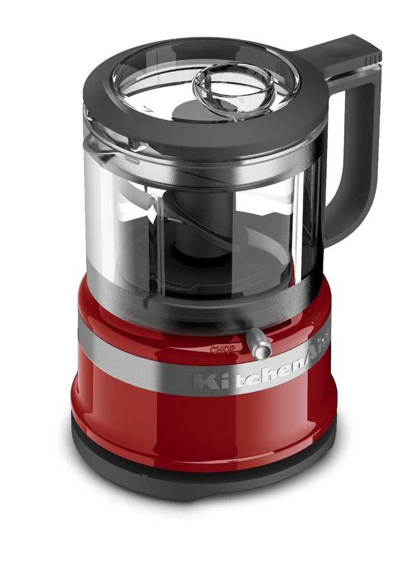 KitchenAid Compact 3.5 Cup Food Chopper/Mini Food Processor with Dishwasher Safe Parts, Empire Red N5