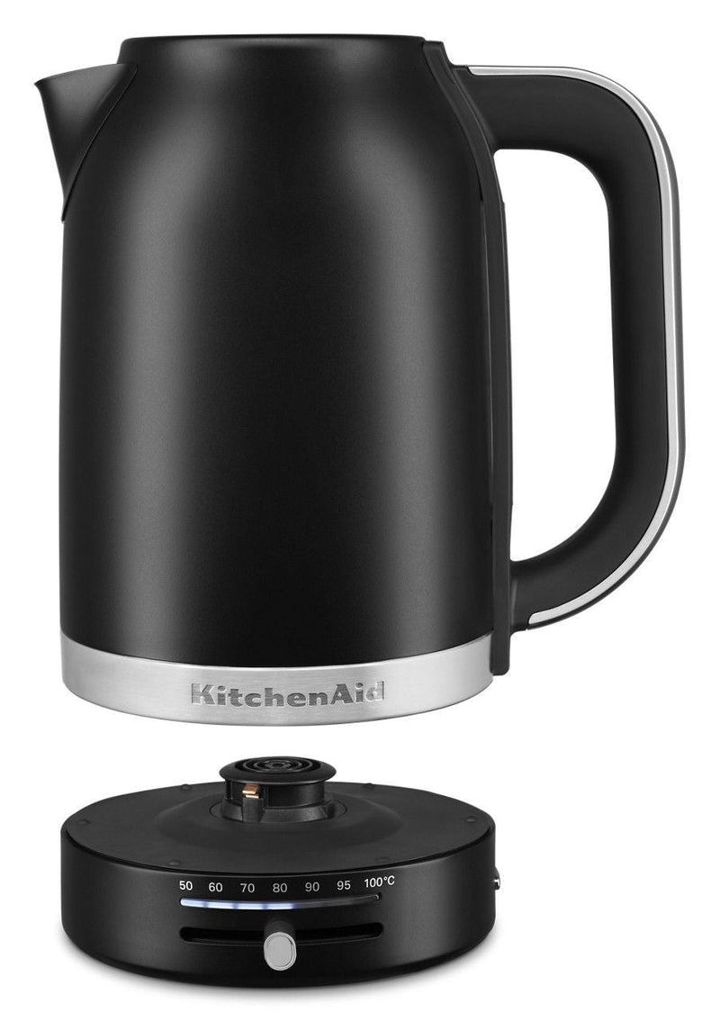 KITCHENAID Electric Kettle with Swivel Base, Matte Black, 1.7-L W6