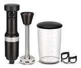 KitchenAid KHBV53BM Variable Speed Corded Hand Blender with Blending Jar, Black Matte