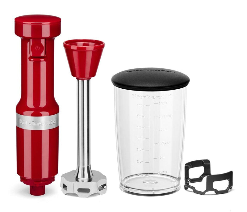 KitchenAid Variable Speed Corded Hand Blender with Blending Jar, Empire Red Q7
