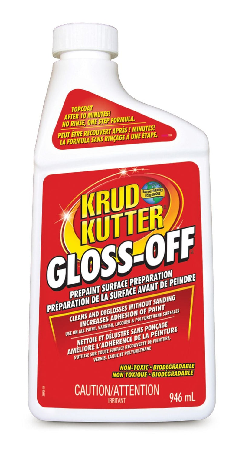 Krud Kutter Gloss-Off Pre-Paint Surface Preparation, Cleaner & Deglosser Without Sanding, 946-mL O1