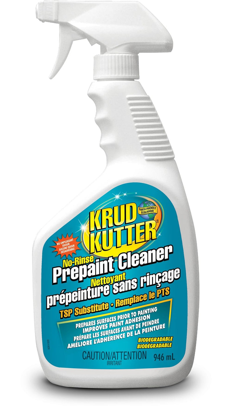Krud Kutter Prepaint Cleaner, No-Rinse TSP Substitute, Cleans & Deglosses Surfaces 946-mL L0