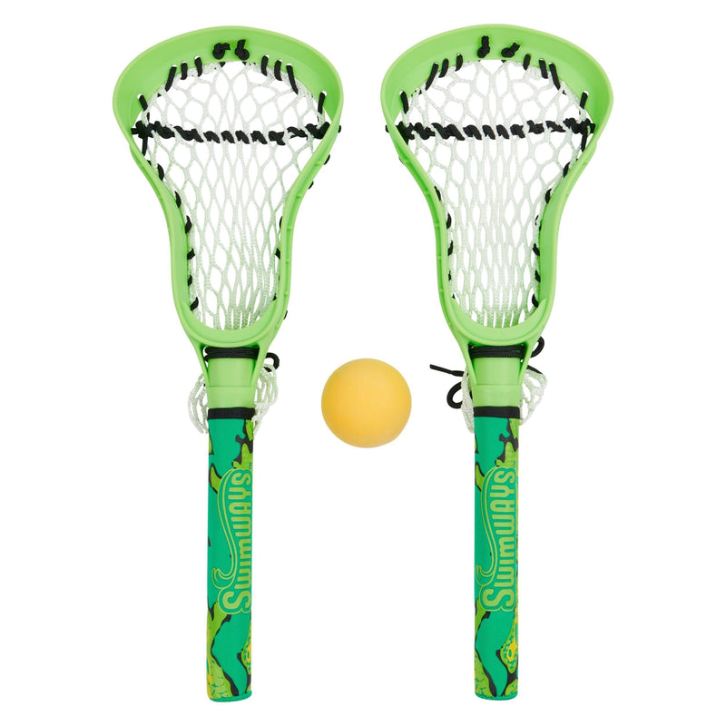 Lacrosse Stick Set, Multi-Coloured, 2-pk, Ages 5+, for Beach/Pool Fun Activities D0