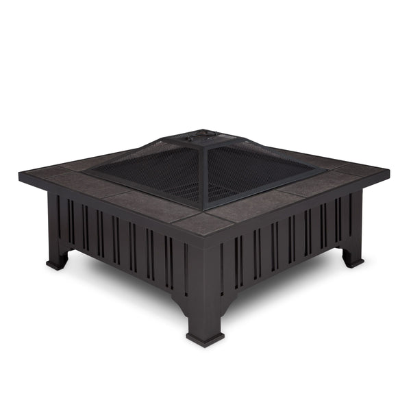 Lafayette Square Wood Burning Fire Pit in Black, 34-in O3