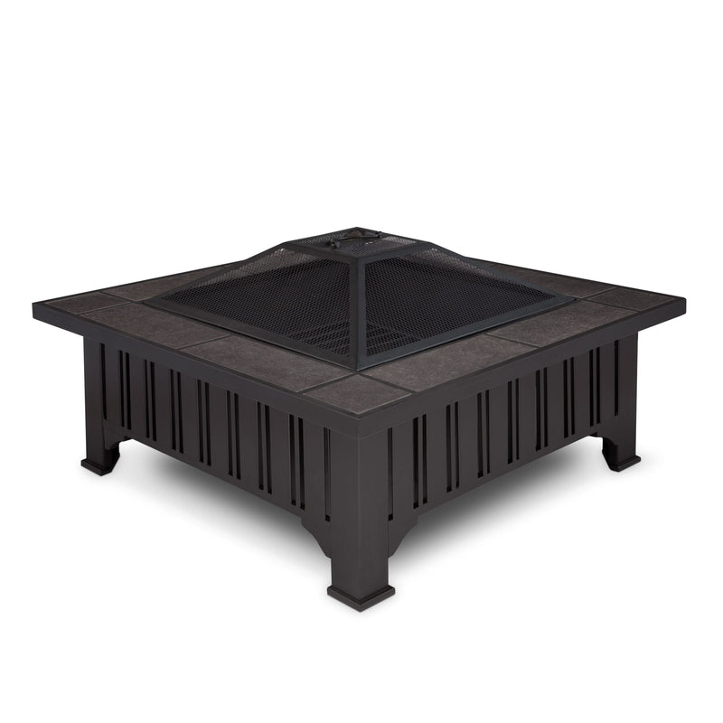 Lafayette Square Wood Burning Fire Pit in Black, 34-in O3