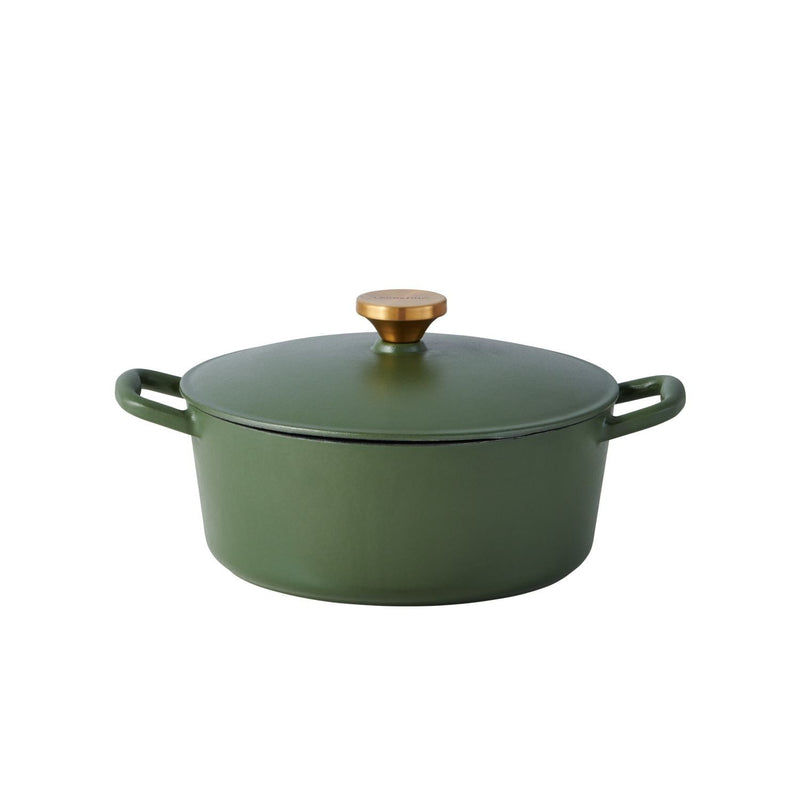 Lagostina Deep Olive Tuscan Enamel/Cast Iron Dutch Oven, 4-qt Q5
