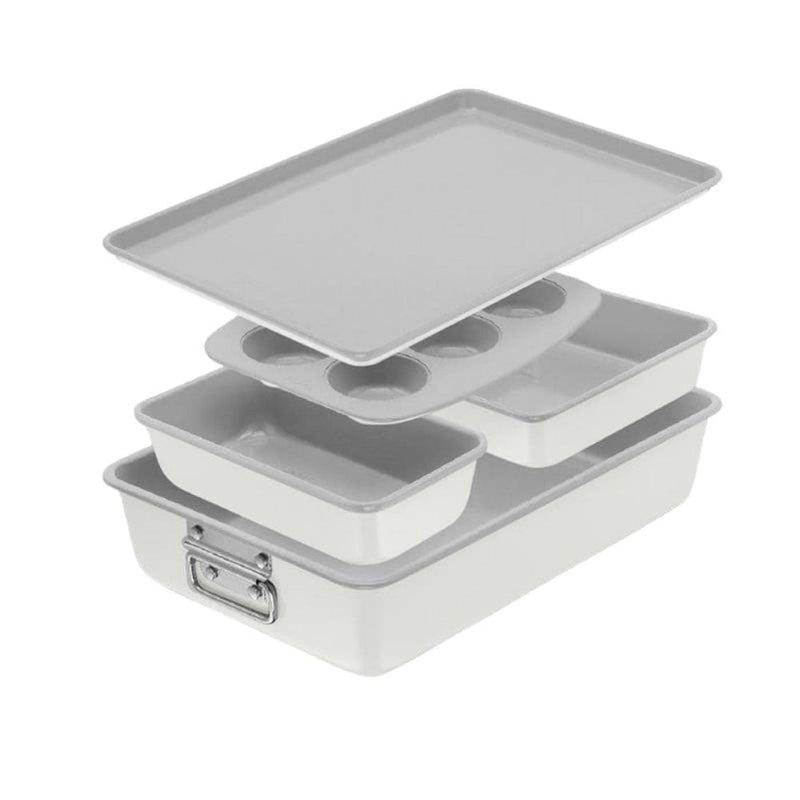 Lagostina Premium Stackable Cream Non-Stick Bakeware Set, 5-pc Y6