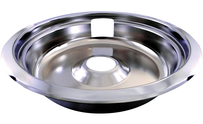 Laser 62470 Universal Stove Drip Pan with Trim Ring, Bright Chrome, 8-in O9