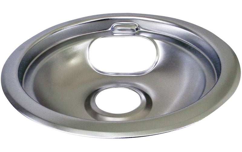 Laser Chrome Drip Pan Shallow Draw, 6-in V9
