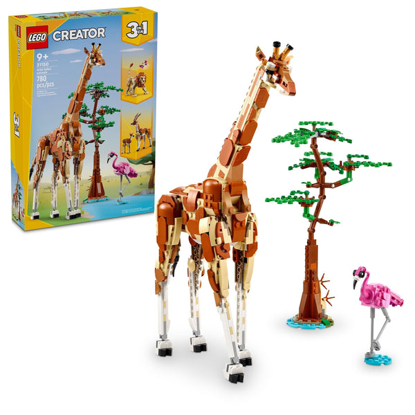 LEGO Creator 3-in-1 Wild Safari Animals - 31150, 780-pcs, Ages 9+ I4