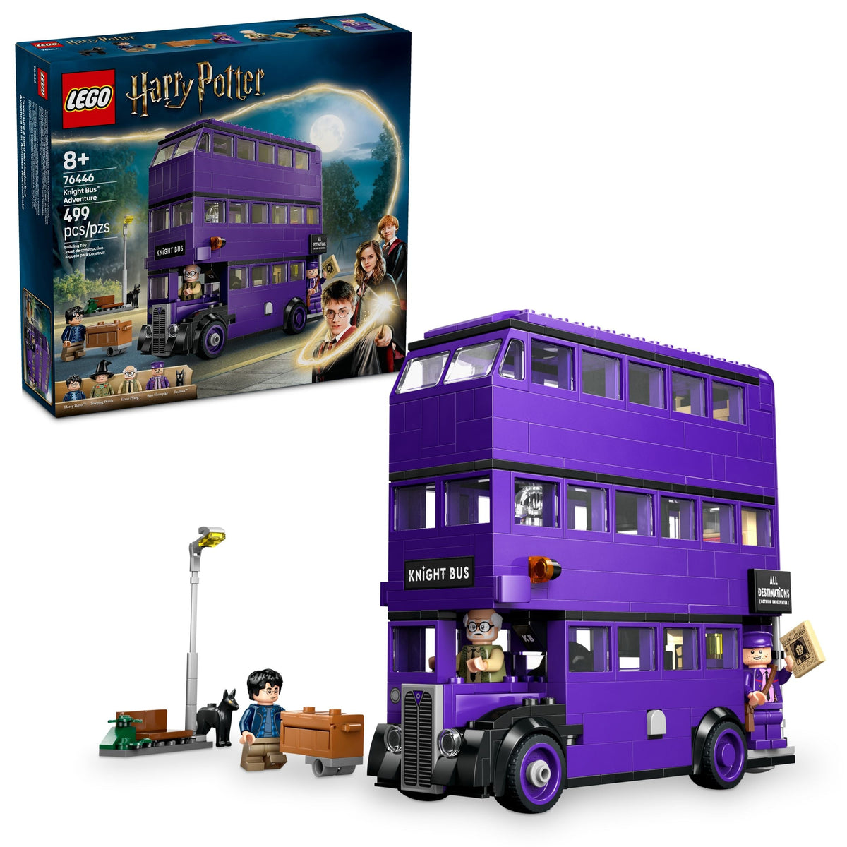 LEGO Harry Potter Knight Bus Adventure Building Set - 76446, 499-pcs, Ages 8+