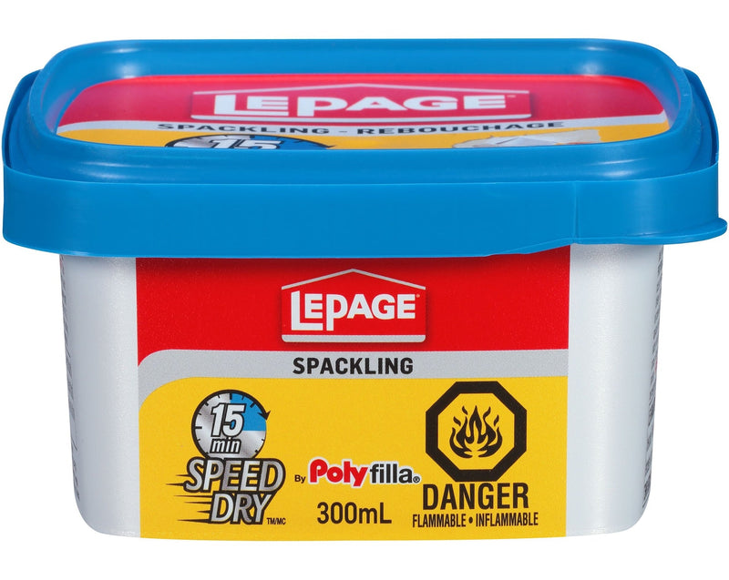 LePage Polyfilla 15-Minute Speed Dry Spackling, Wall Hole/Crack Repair Filler, 300-mL Q3