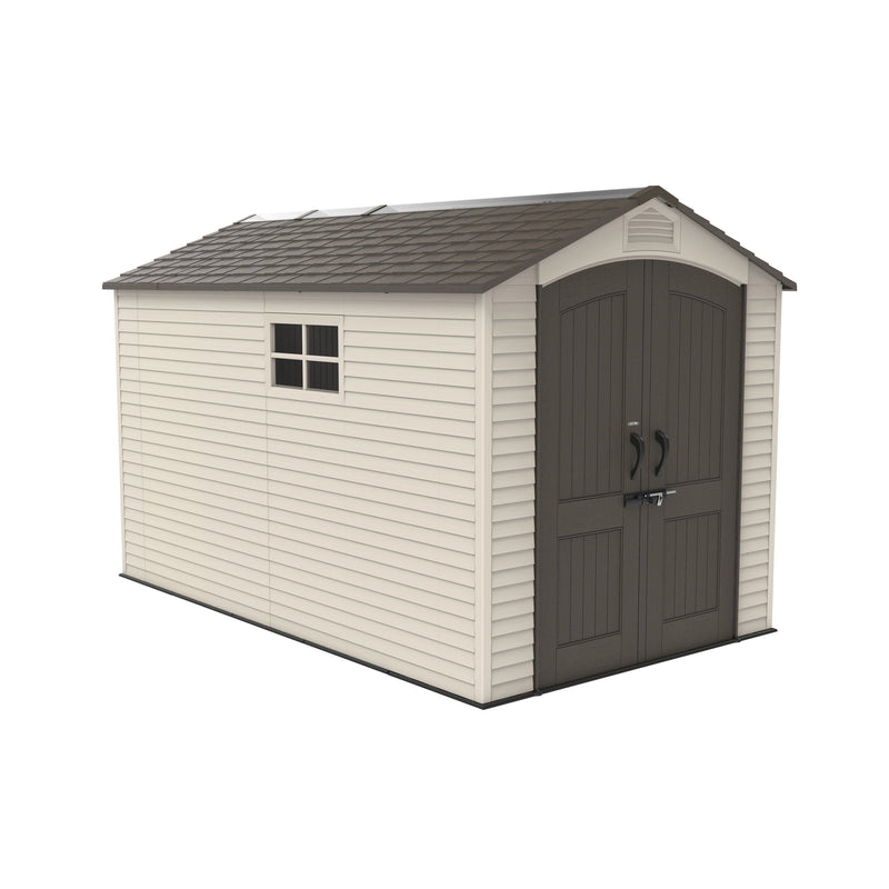 Lifetime Lockable Steel Shed, Beige, 7 x 12 -ft I1