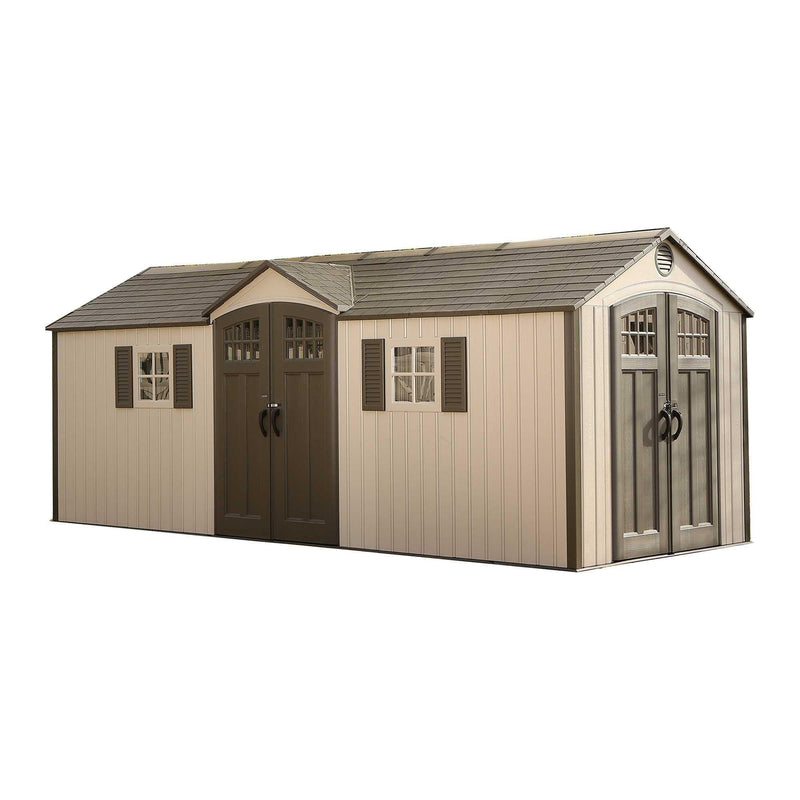 Lifetime Outdoor Storage Shed with Dual Side Entry, 20 x 8-ft Y9