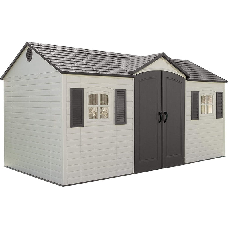 Lifetime Outdoor Storage Shed with Windows, 8-ft x 15-ft H5