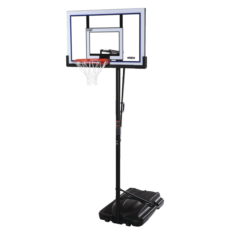 Lifetime Portable Adjustable Basketball Backboard, Hoop & Net System, 52-in H5