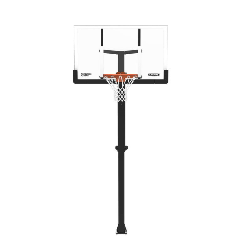 Lifetime Portable Adjustable In-Ground Mammoth Bolt Down Outdoor Basketball Hoop, 54-in G9