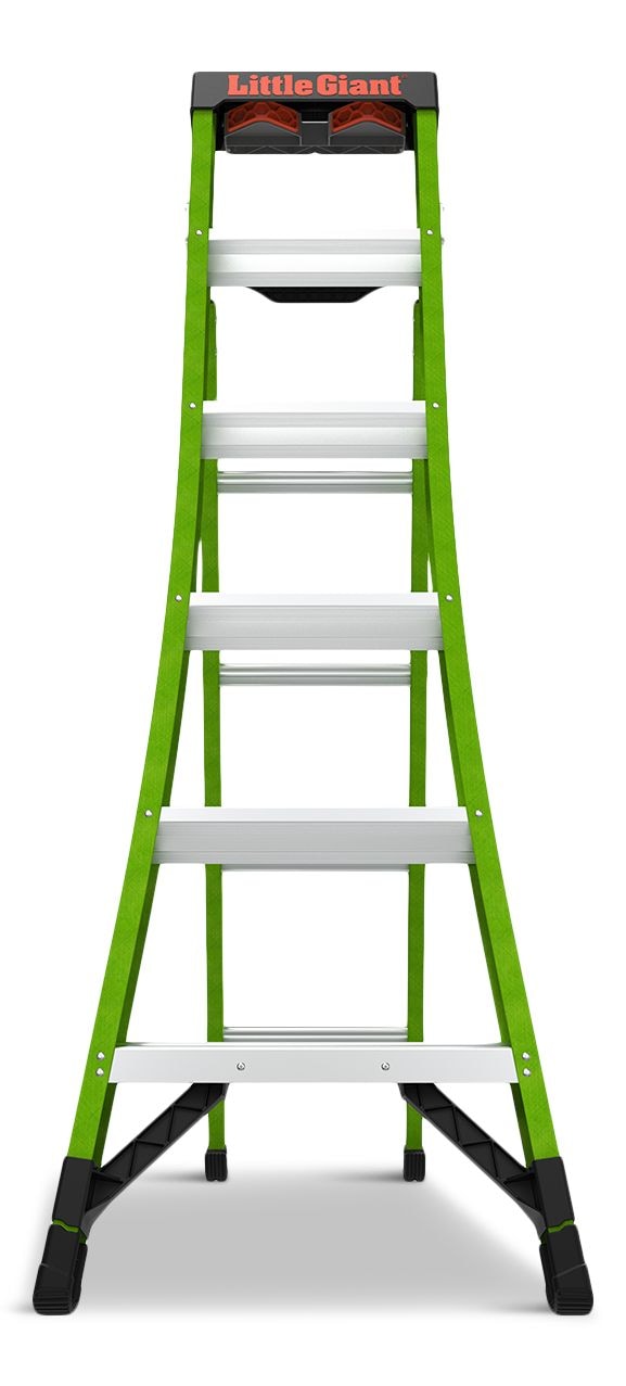Little Giant Ladders King Kombo 3-in-1 Grade 1AA Fiberglass Ladder, 6-ft to 10-ft, 375-lb, Model# 13906-305 C6