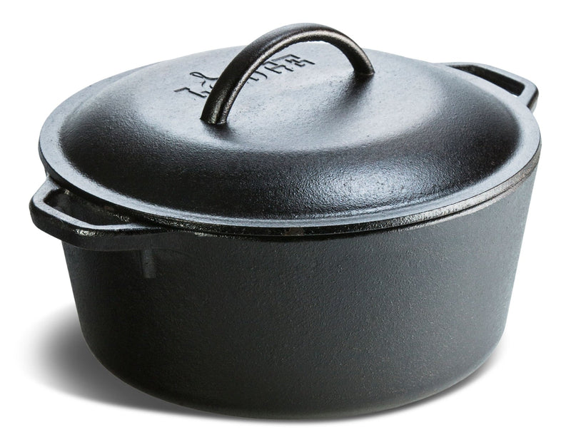 Lodge Seasoned Cast-Iron Dutch Oven, 5-qt S9