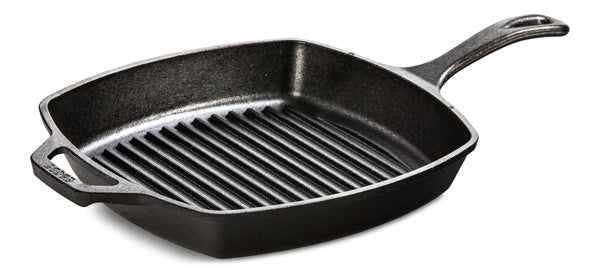 Lodge Seasoned Cast-Iron Grill Pan, 10.5-in (26 cm) G3