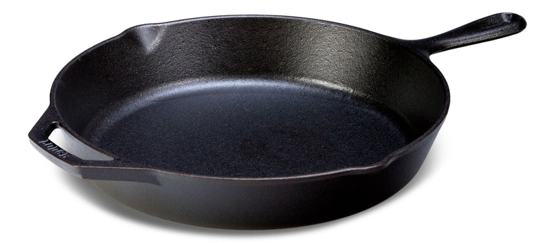 Lodge Seasoned Cast-Iron Skillet, Black, 12-in M3