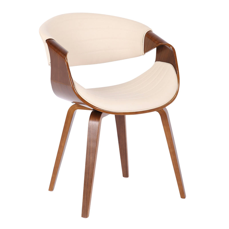 Lumisource Symphony Faux Leather Dining/ Accent Chair, Cream W4