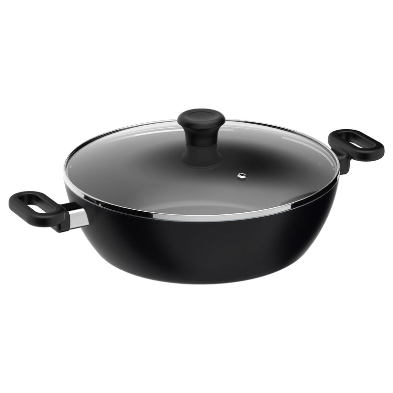 Maharaja 5.6qt Non-Stick Karahi with lid 30cm 12in W6
