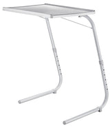 Maison Kleen Tilt-a-Table Portable Height Adjustable TV Tray/Laptop Table, White