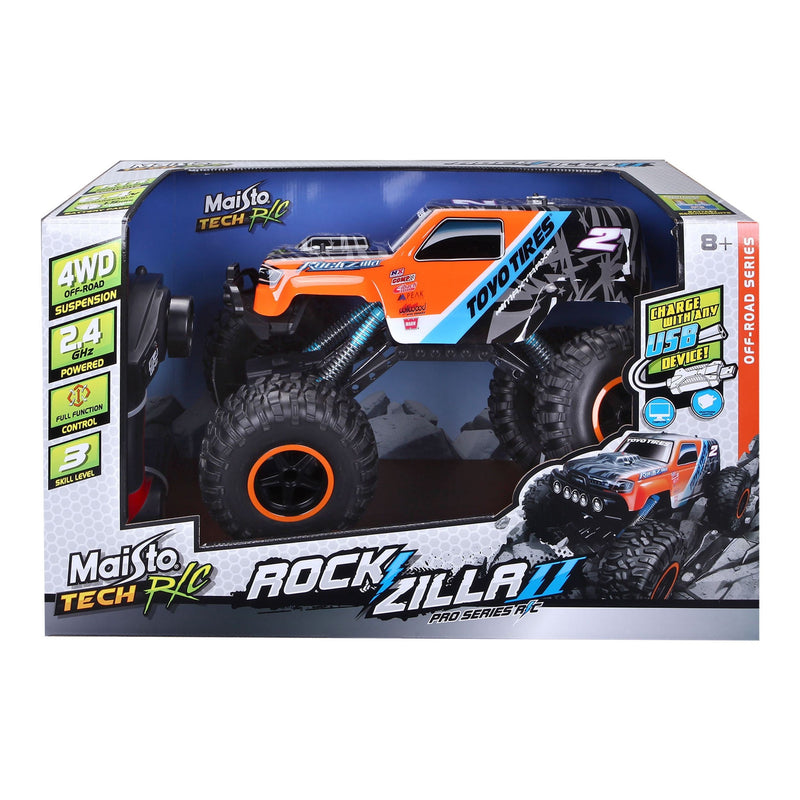 Maisto Tech Remote Controlled Indoor/Outdoor Rockzilla Truck Vehicle Toy, Ages 8+ T7