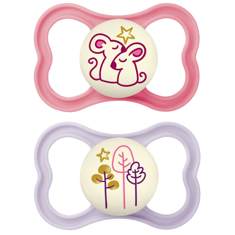 MAM Glow in the Dark Night Pacifier, 6-16 Months, 2-pk Z9