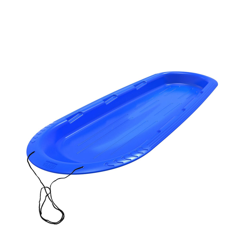 Manitou Kids' Large 3-Person Lightweight Plastic Winter Snow Sled/Toboggan H9