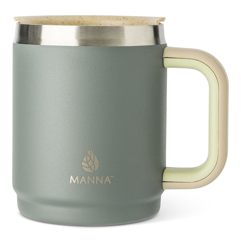 Manna Boulder Eco Stainless Steel Insulated Mug, 14-oz, Midnight, with Handle G6