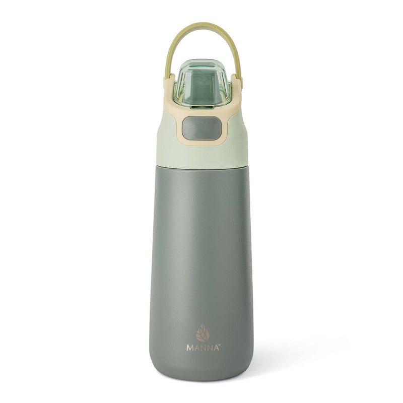 Manna Tandem Eco Stainless Steel Insulated Bottle, 16-oz, Midnight, with Permalock Lid W7